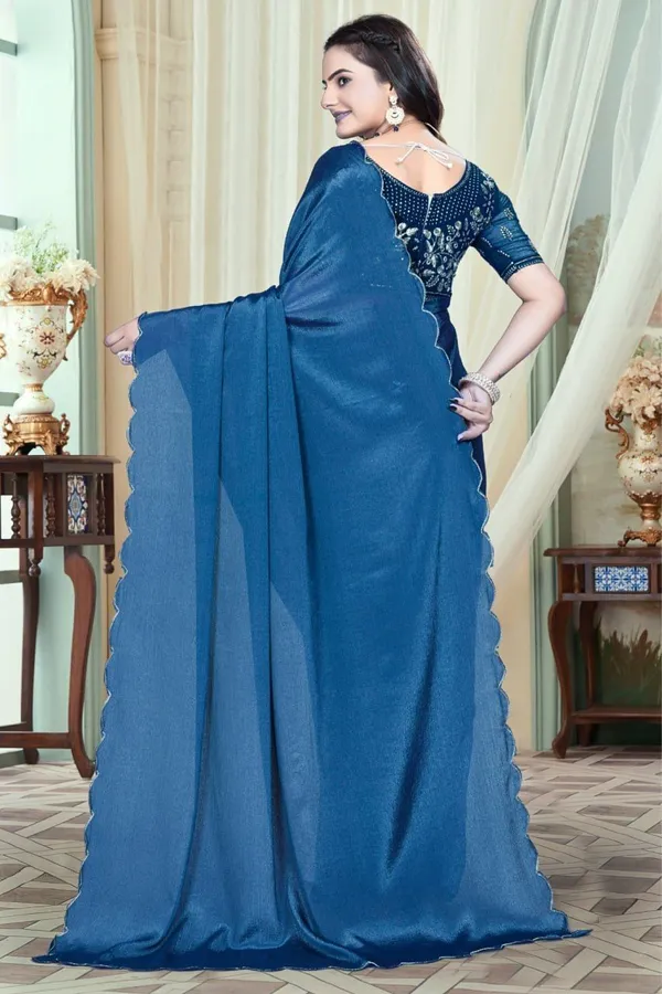 Blue_Star_Georgette_Embroidered_Self_Design_Saree_For_Women