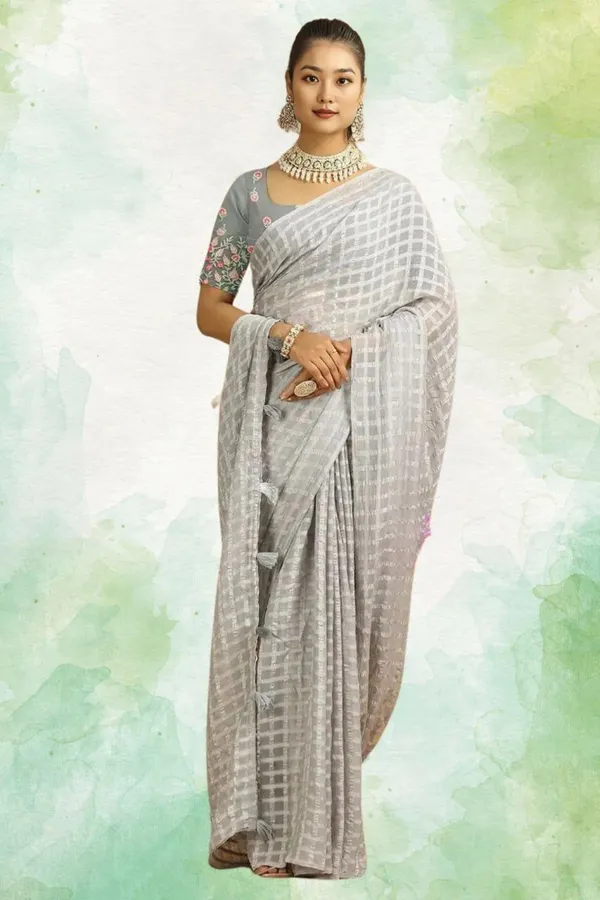 Grey_Star_Georgette_Printed_Saree_For_Women