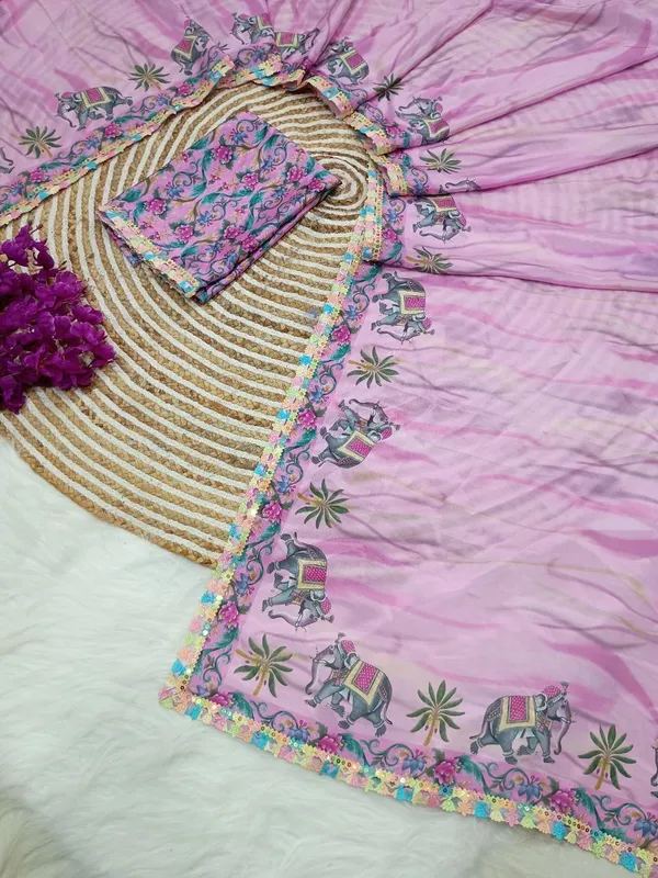 Purple_Star_Georgette_Digital_Animal_Print_Saree_For_Women