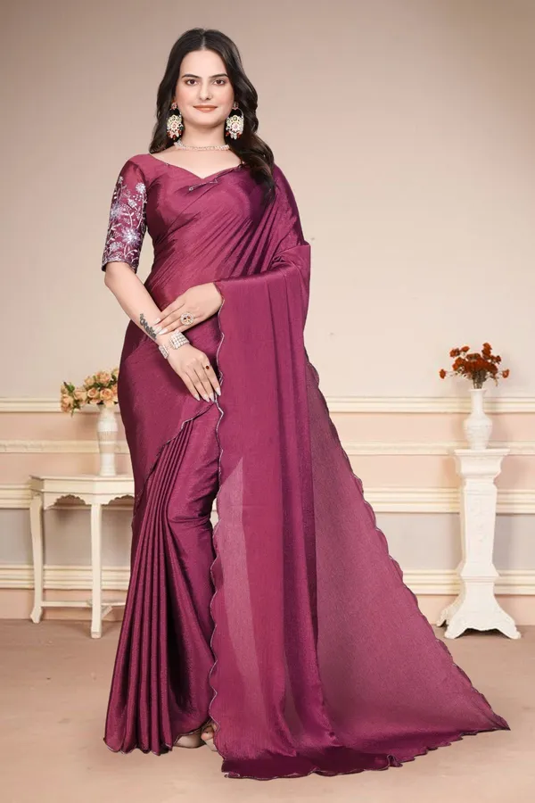 Pink_Star_Georgette_Embroidered_Saree_For_Women