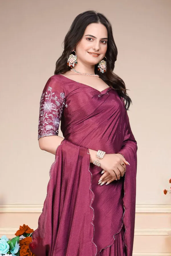 Pink_Star_Georgette_Embroidered_Saree_For_Women