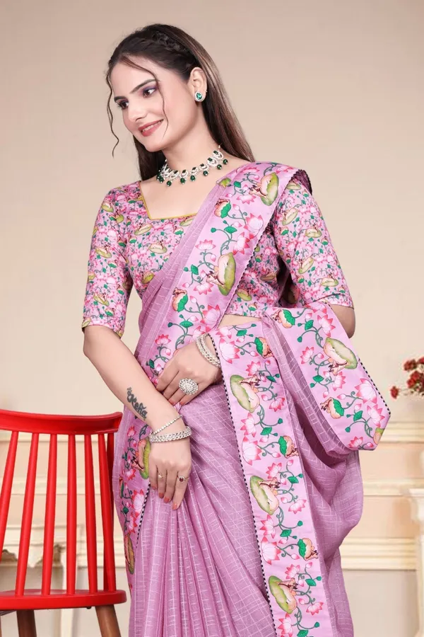 Purple_Star_Georgette_Self_Design_Saree_For_Women