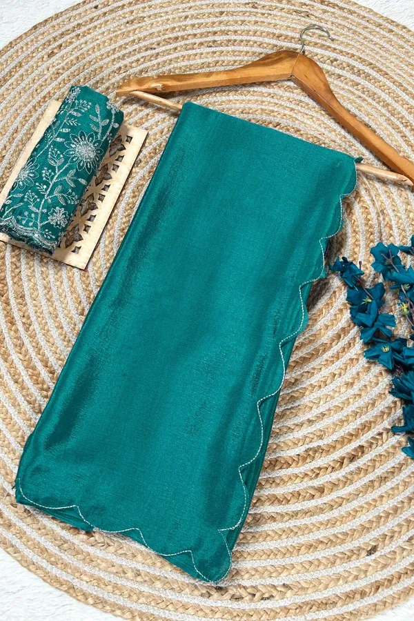 Green_Star_Georgette_Embroidered_Saree_For_Women
