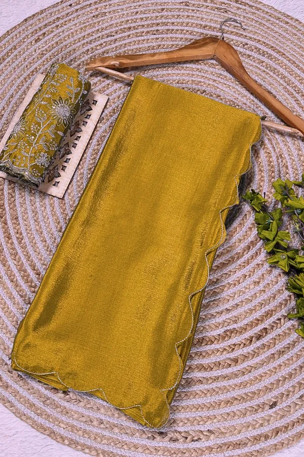 Yellow_Star_Georgette_Embroidered_Saree_For_Women