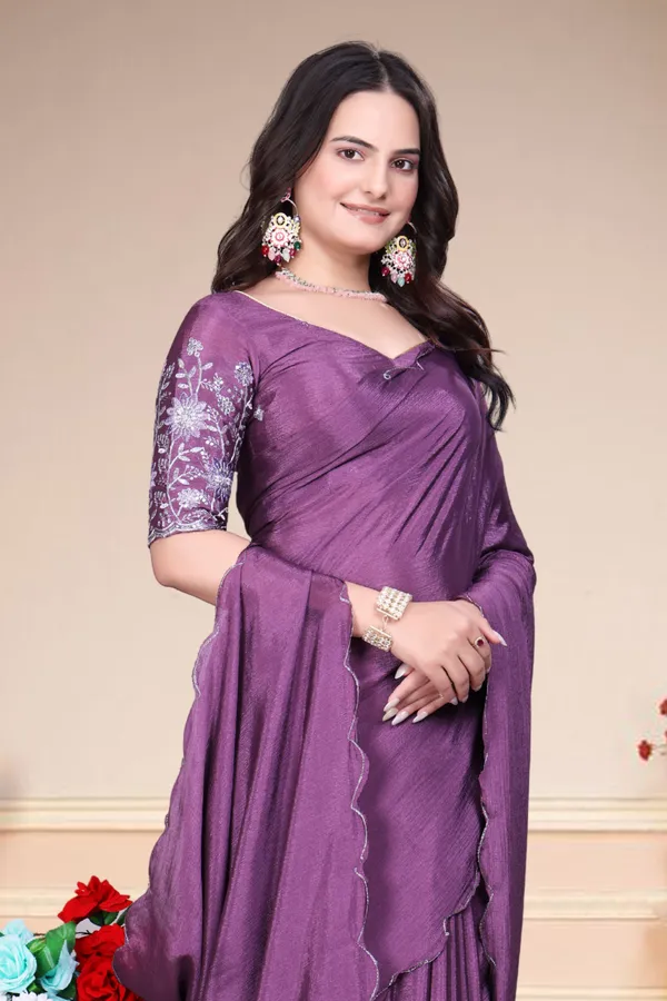 Purple_Star_Georgette_Saree_For_Women