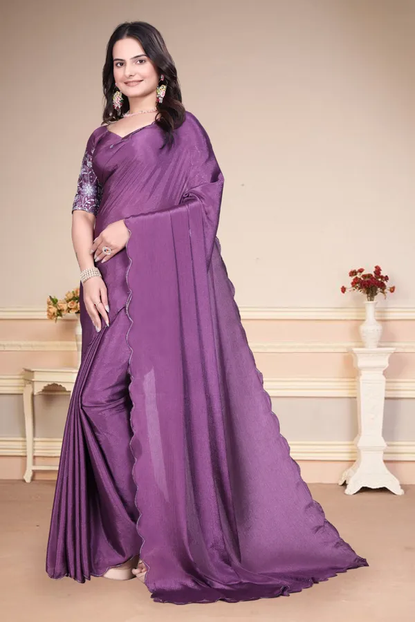 Purple_Star_Georgette_Saree_For_Women