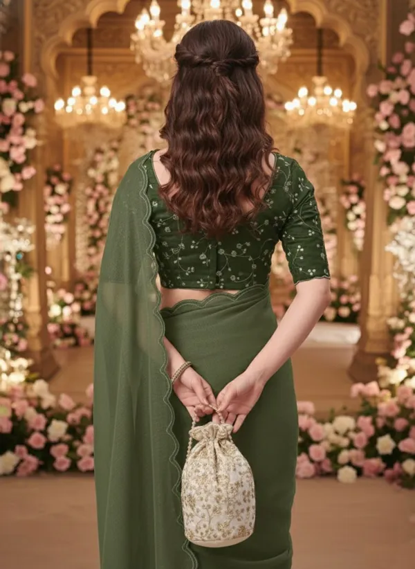 Light_Green_Star_Georgette_Self_Design_Saree_For_Women