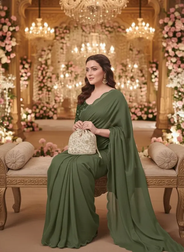 Light_Green_Star_Georgette_Self_Design_Saree_For_Women