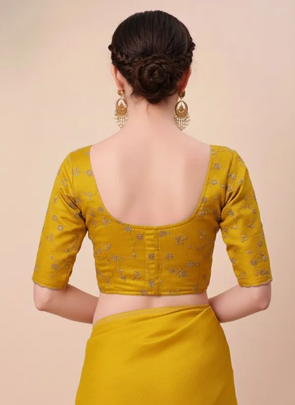 Yellow_Star_Georgette_Saree_For_Women