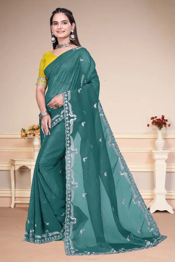Green_Star_Georgette_Embroidered_Bollywood_Saree_For_Women