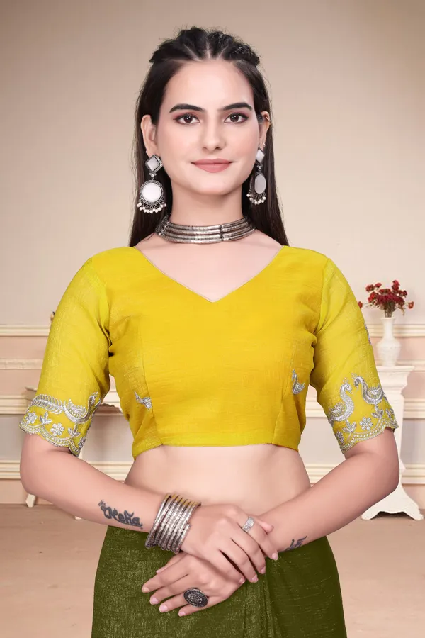 Light_Green_Star_Georgette_Embroidered_Saree_For_Women