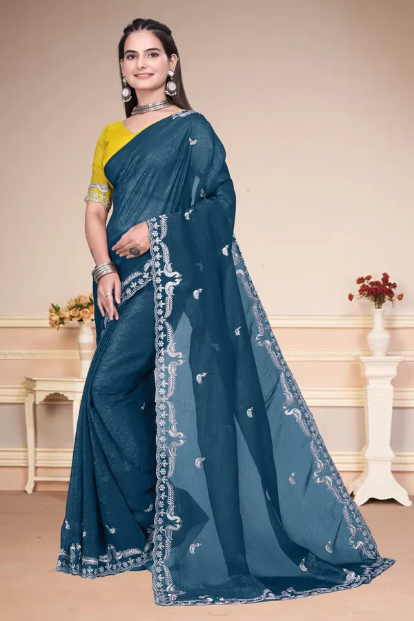 Blue_Star_Georgette_Embroidered_Saree_For_Women