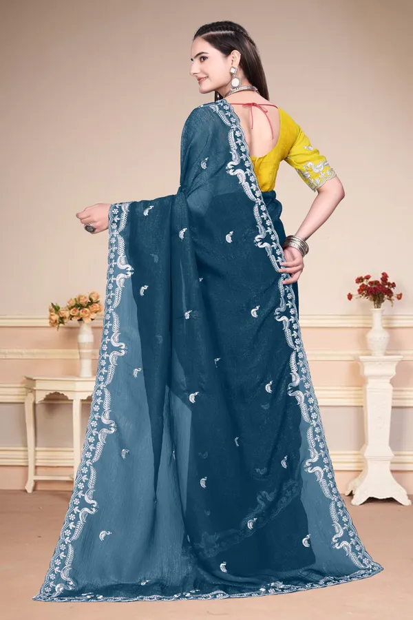Blue_Star_Georgette_Embroidered_Saree_For_Women