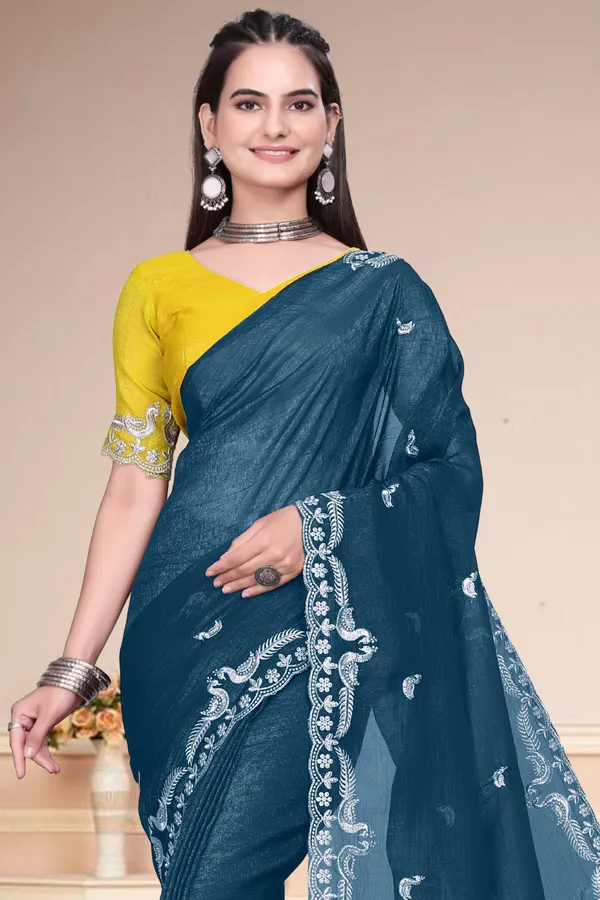 Blue_Star_Georgette_Embroidered_Saree_For_Women