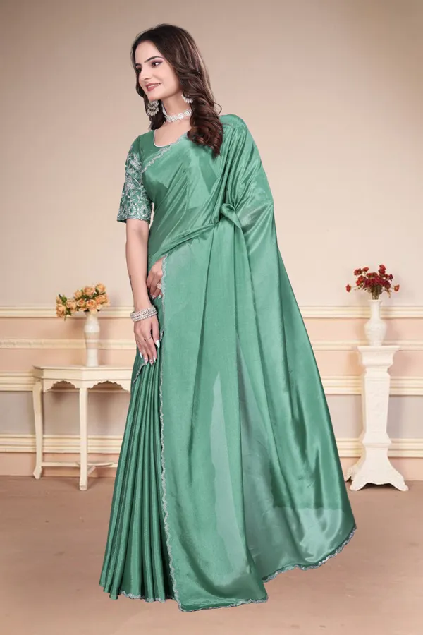 Green_Star_Georgette_Embroidered_Saree_For_Women