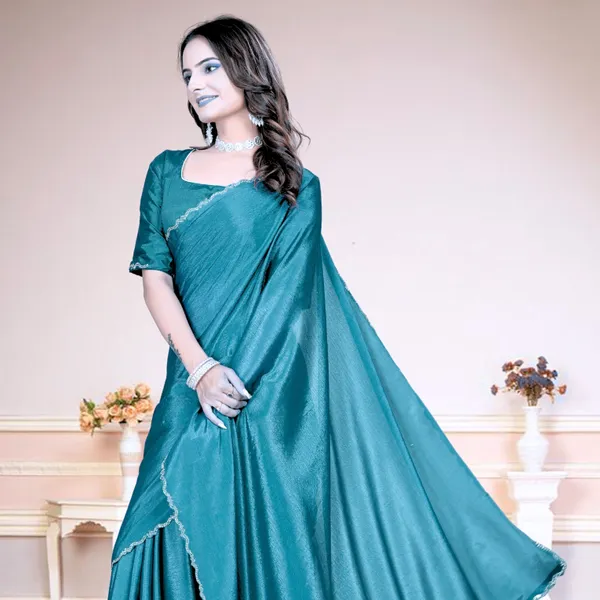 Blue_Star_Georgette_Plain_Saree_For_Women