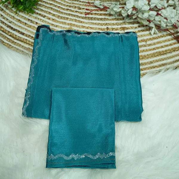 Blue_Star_Georgette_Plain_Saree_For_Women