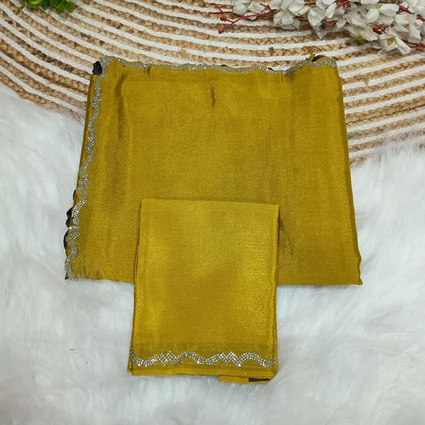 Yellow_Star_Georgette_Self_Design_Saree_For_Women