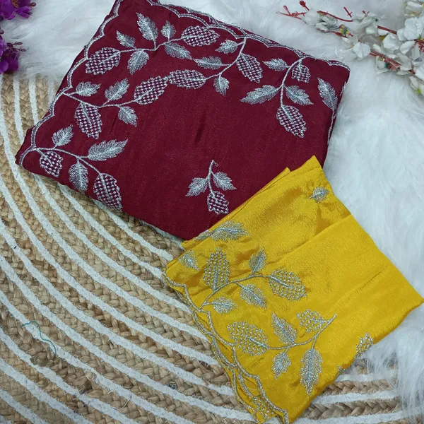 Maroon_Gold_Star_Georgette_Embroidered_Saree_For_Women