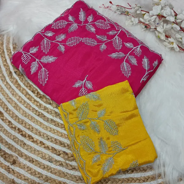 Pink_Gold_Star_Georgette_Embroidered_Saree_For_Women
