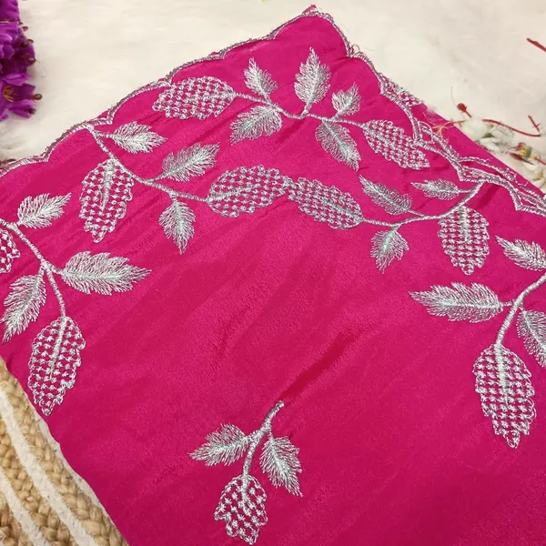 Pink_Gold_Star_Georgette_Embroidered_Saree_For_Women