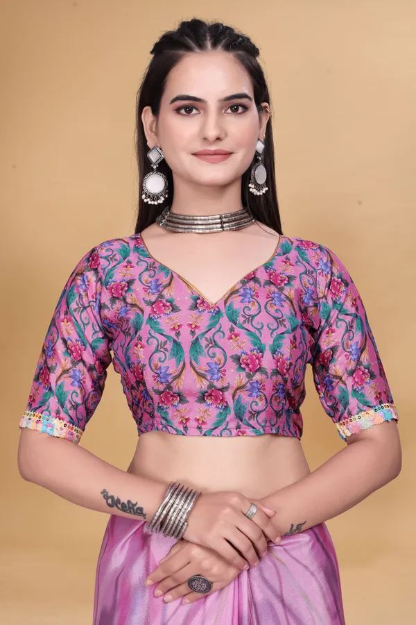 Purple_Star_Georgette_Digital_Animal_Print_Saree_For_Women
