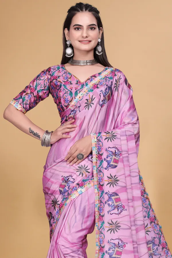 Purple_Star_Georgette_Digital_Animal_Print_Saree_For_Women