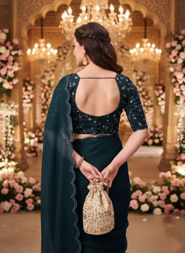 Green_Star_Georgette_Self_Design_Saree_For_Women