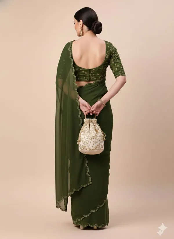 Green_Star_Georgette_Solid_Saree_For_Women