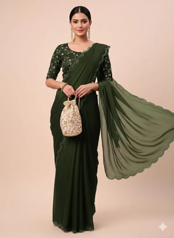 Green_Star_Georgette_Solid_Bollywood_Saree_For_Women