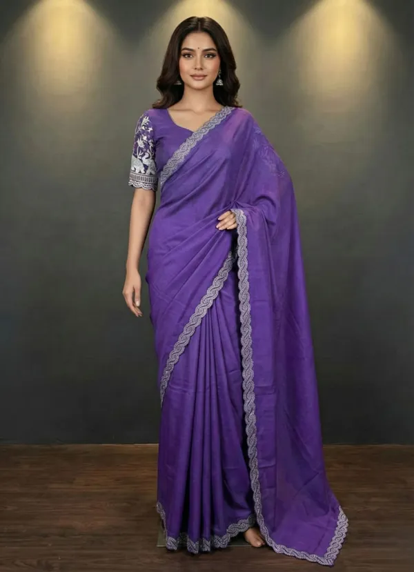 Purple_Star_Georgette_Embellished_Saree_For_Women