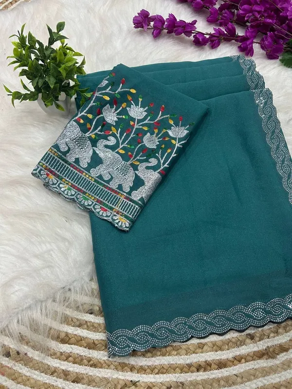 Blue_Star_Georgette_Embroidered_Saree_For_Women