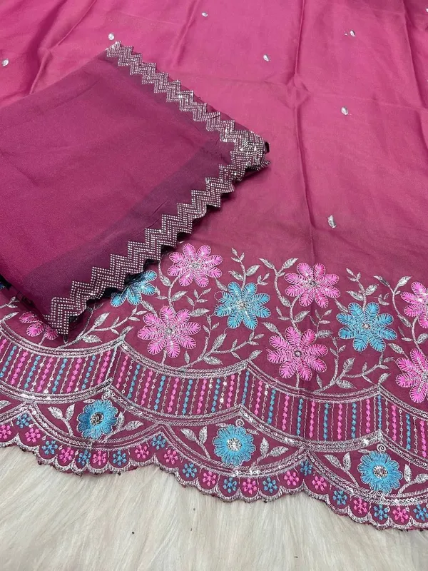 Pink_Star_Georgette_Embroidered_Saree_For_Women