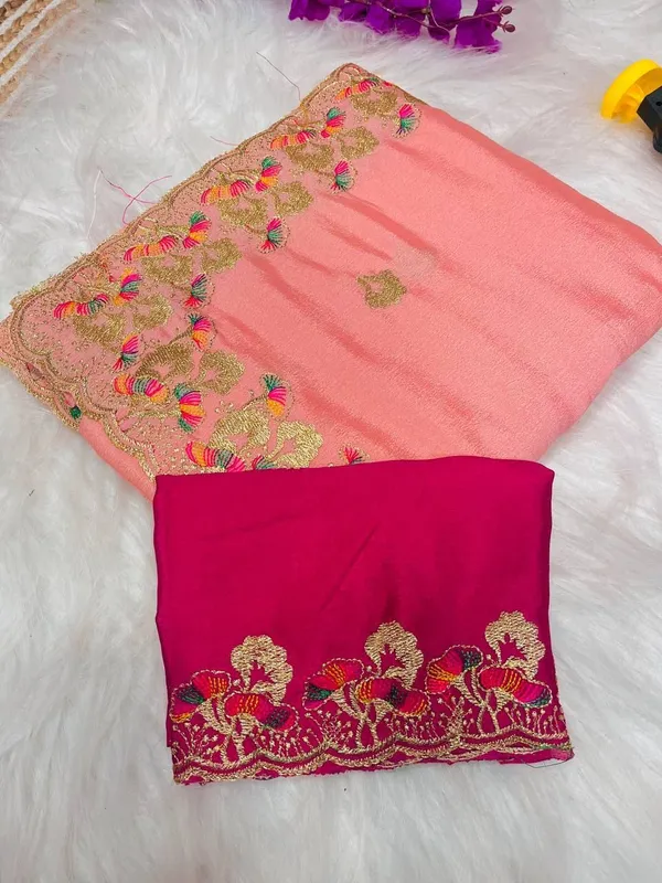 Pink_Star_Georgette_Embroidered_Saree_For_Women