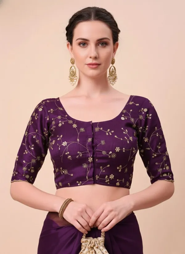 Purple_Star_Georgette_Embroidered_Saree_For_Women