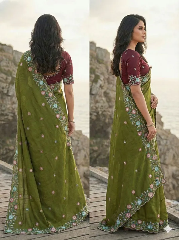Light_Green_Star_Georgette_Embroidered_Saree_For_Women