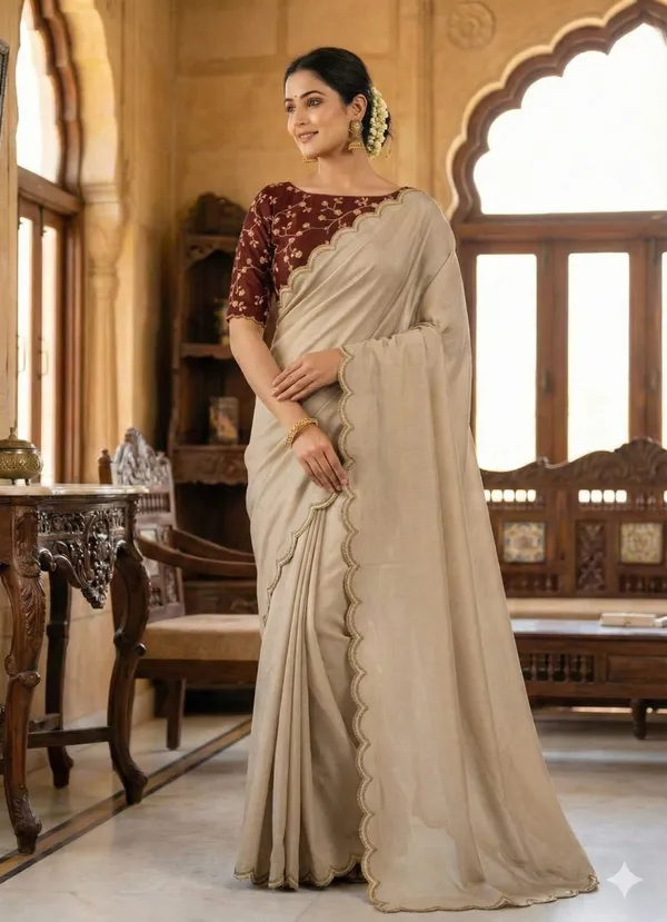Beige_Star_Georgette_Embroidered_Saree_For_Women