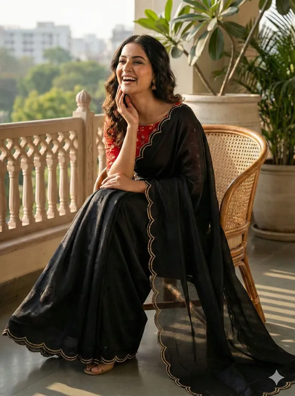 Black_Star_Georgette_Embroidered_Saree_For_Women