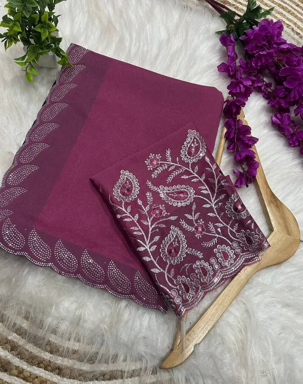 Pink_Star_Georgette_Embroidered_Saree_For_Women