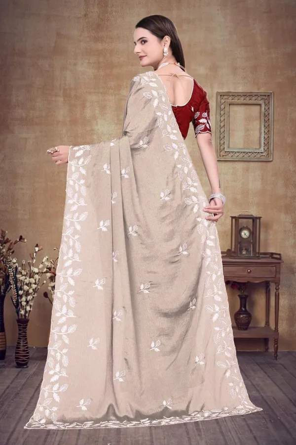 Grey_Star_Georgette_Floral_Print_Saree_For_Women