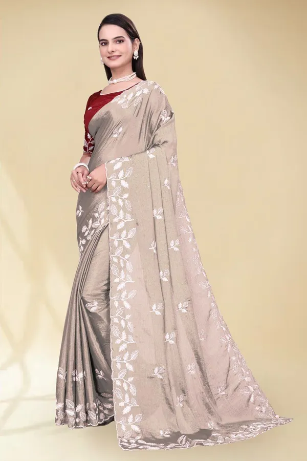 Grey_Star_Georgette_Floral_Print_Saree_For_Women