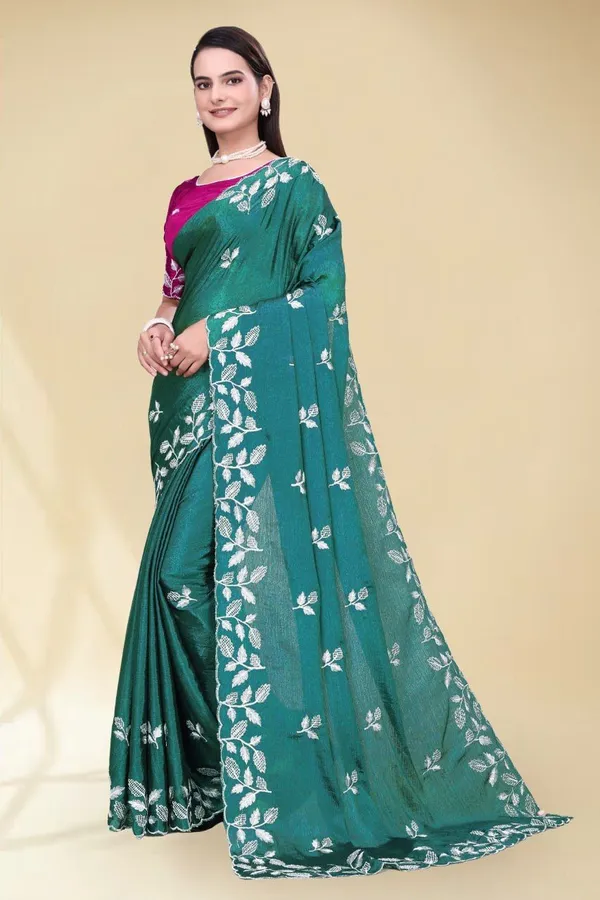 Blue_Star_Georgette_Floral_Print_Saree_For_Women