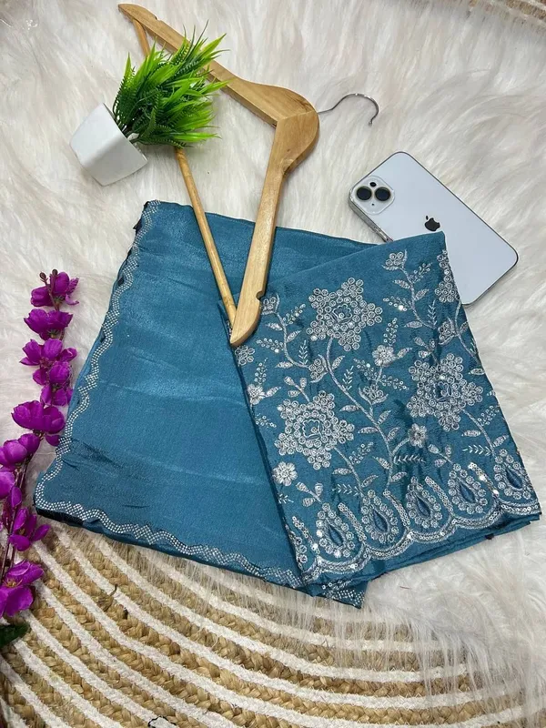 Blue_Star_Georgette_Embroidered_Saree_For_Women