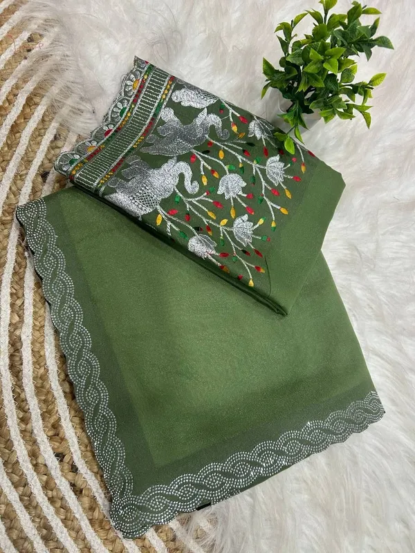 Green_Star_Georgette_Woven_Embroidered_Saree_For_Women