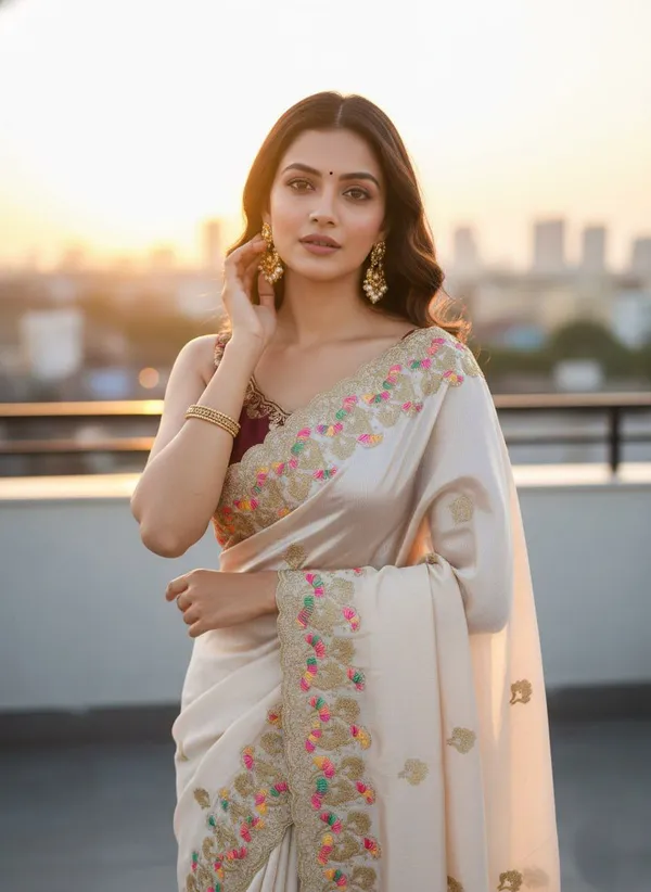 Grey_Star_Georgette_Embroidered_Saree_For_Women