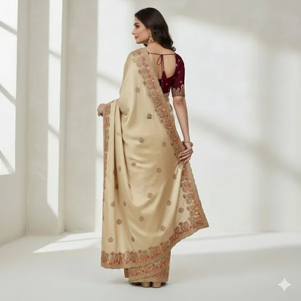 Grey_Star_Georgette_Embroidered_Saree_For_Women