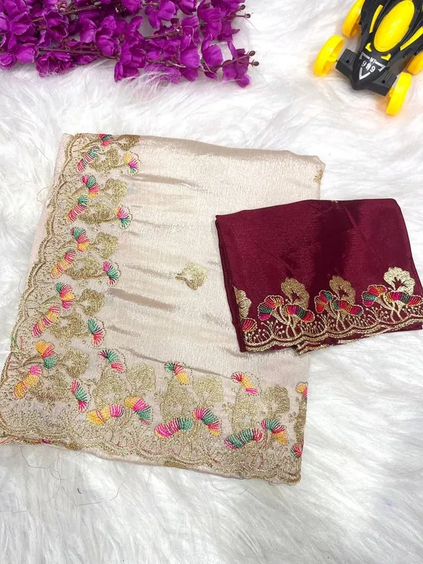 Grey_Star_Georgette_Embroidered_Saree_For_Women