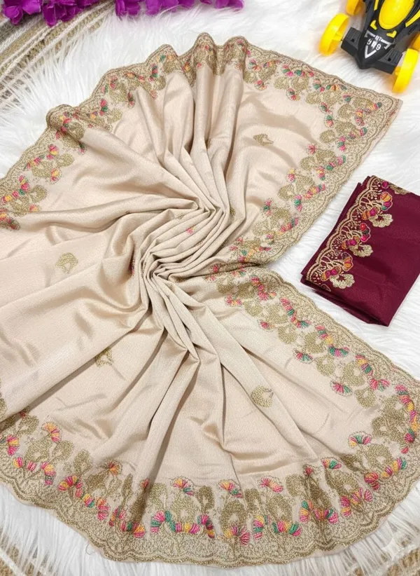 Grey_Star_Georgette_Embroidered_Saree_For_Women