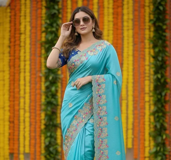 Blue_Star_Georgette_Floral_Embroidered_Saree_For_Women