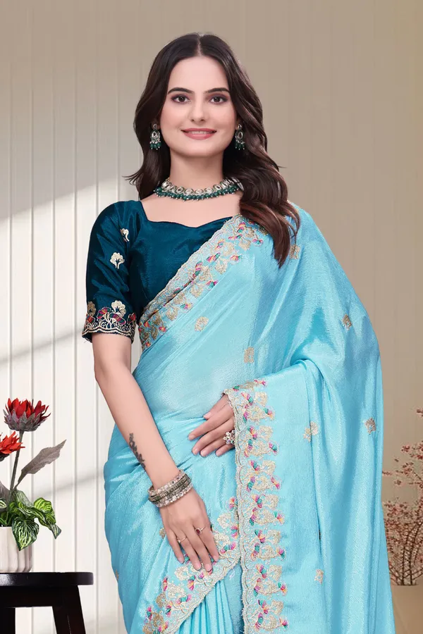 Blue_Star_Georgette_Floral_Embroidered_Saree_For_Women
